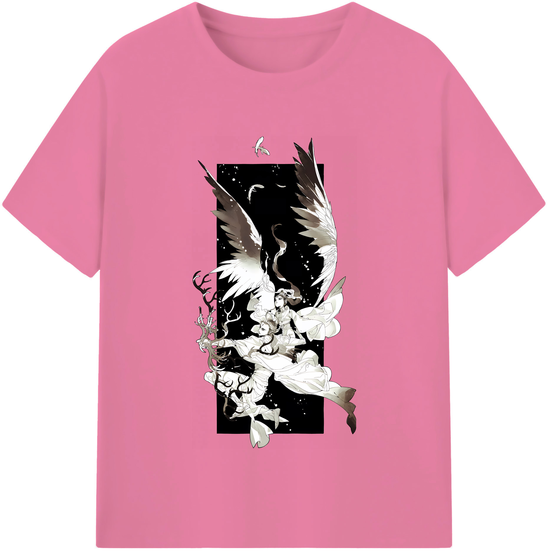 （画像用） Ne Zha 2 ナタ 魔童の大暴れ 綿100％半袖Tシャツ（フロントプリント）